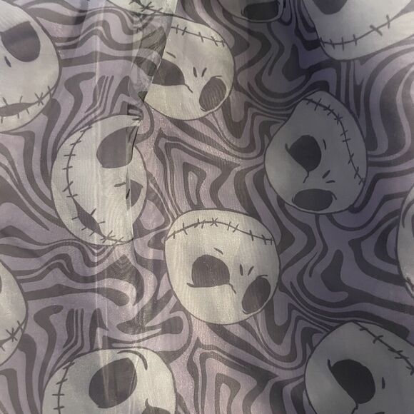 Nightmare Before Christmas NWT Jack Skellington Puff Sleeve Girls  Large 10/12 - Picture 3 of 10
